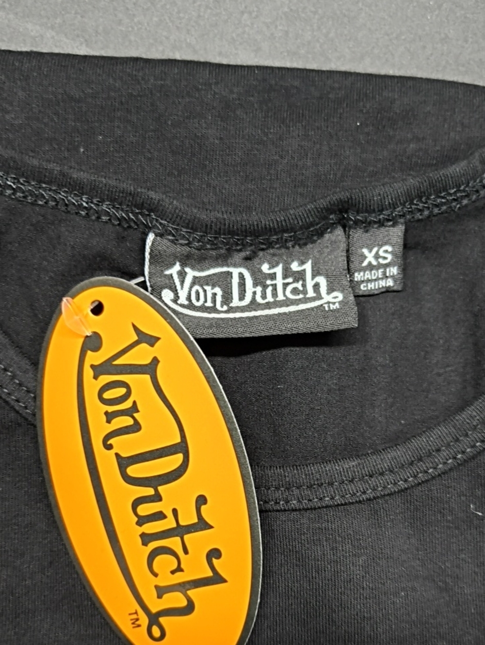 VON DUTCH Mini Shirt Dress Women's SIZE XS NWT - Picture 5 of 6